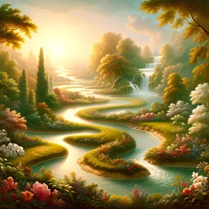 10. Und ein Strom ging aus von Eden, den Garten zu bewässern; und von dort teilte er sich und wurde zu vier Hauptflüssen.