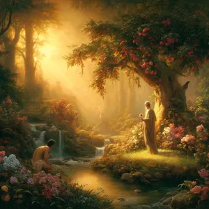 17. aber vom Baum der Erkenntnis des Guten und Bösen sollst du nicht essen; denn an dem Tag, da du davon isst, musst du gewisslich sterben!