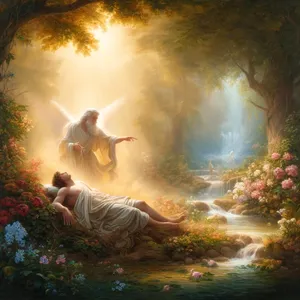 21. Da ließ Gott der Herr einen tiefen Schlaf auf den Menschen fallen, und dieser schlief ein; und er nahm eine seiner Rippen und verschloss die Stelle mit Fleisch.