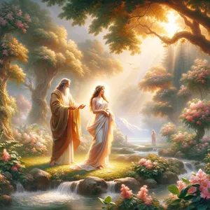 22. Und Gott der Herr baute aus der Rippe, die er von dem Menschen genommen hatte, eine Frau und brachte sie zu dem Menschen.