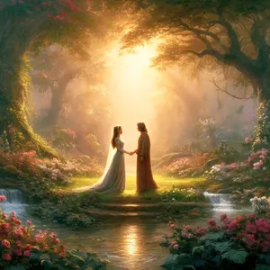 24. Darum wird ein Mann seinen Vater und seine Mutter verlassen und seiner Frau anhangen, und sie werden ein Fleisch sein.