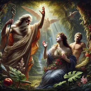 16. Und zur Frau sprach er: Ich will dir viel Mühsal schaffen, wenn du schwanger wirst; unter Mühen sollst du Kinder gebären, und dein Verlangen soll nach deinem Mann sein, aber er soll dein Herr sein.