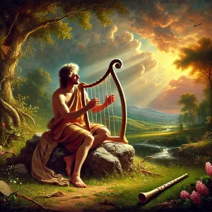 21. Und sein Bruder hieß Jubal; von dem sind hergekommen, die mit Harfen und Flöten umgehen.