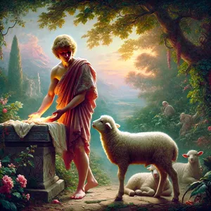 4. Und auch Abel brachte von den Erstlingen seiner Herde und von ihrem Fett. Und der Herr sah gnädig an Abel und sein Opfer;