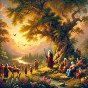 25. Methusalah war 187 Jahre alt und zeugte Lamech.