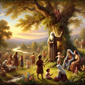 26. Nach der Geburt Lamechs lebte Methusalah noch 782 Jahre und zeugte Söhne und Töchter.