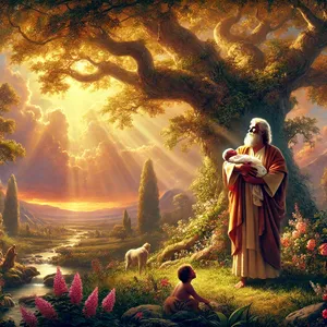 29. Und er gab ihm den Namen Noah und sprach: Dieser wird uns trösten in unserer Arbeit und den Mühen unserer Hände wegen des Erdbodens, den der Herr verflucht hat.