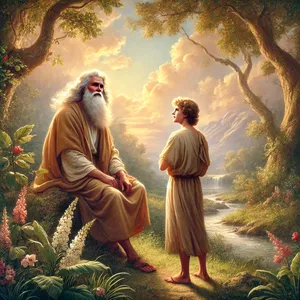 3. Adam war 130 Jahre alt und zeugte einen Sohn, ihm ähnlich und nach seinem Bild, und nannte ihn Seth.