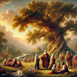 30. Nach der Geburt Noahs lebte Lamech noch 595 Jahre und zeugte Söhne und Töchter.