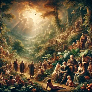 1. Als sich aber die Menschen zu mehren begannen auf Erden und ihnen Töchter geboren wurden,