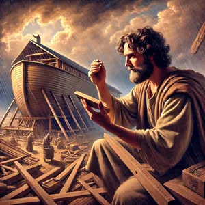 16. Ein Fenster sollst du oben an der Arche machen und es eine Elle groß ringsherum; und die Tür der Arche sollst du an ihre Seite setzen. Und sie soll ein unterstes, zweites und drittes Stockwerk haben.