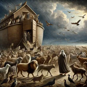 20. Von den Vögeln nach ihrer Art, von allem Vieh nach seiner Art und von allem Gewürm des Erdbodens nach seiner Art; von allen soll je ein Paar zu dir hineingehen, dass sie leben bleiben.