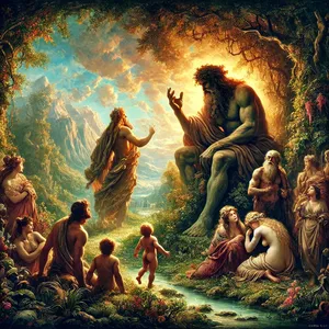 4. Es gab aber zu der Zeit Riesen auf Erden; und auch danach, als die Gottessöhne zu den Menschentöchtern eingingen und sie ihnen Kinder gebaren. Das sind die Helden, die von jeher berühmte Männer gewesen sind.