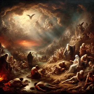 5. Als aber der HERR sah, dass der Menschen Bosheit groß war auf Erden und alles Dichten und Trachten ihres Herzens nur böse war immerdar,