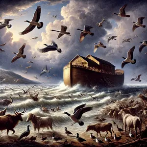 3. desgleichen von den Vögeln unter dem Himmel sieben Paar, das Männchen und sein Weibchen, dass ihre Nachkommen leben bleiben auf dem ganzen Erdboden.