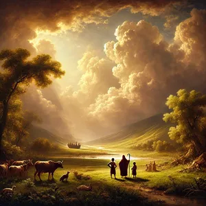 1. Und Gott segnete Noah und seine Söhne und sprach zu ihnen: Seid fruchtbar und mehret euch und füllet die Erde.