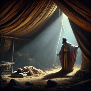 22. Da nun Ham, Kanaans Vater, sah seines Vaters Blöße, sagte ers seinen beiden Brüdern draußen.